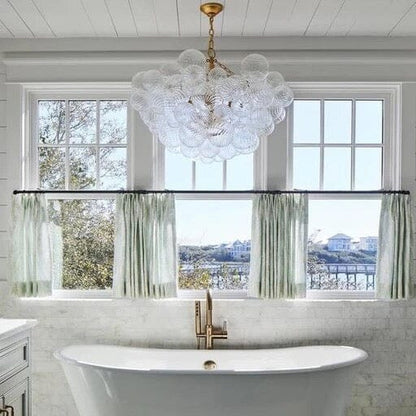 Hand-Blown Bubble Glass Pendant Light