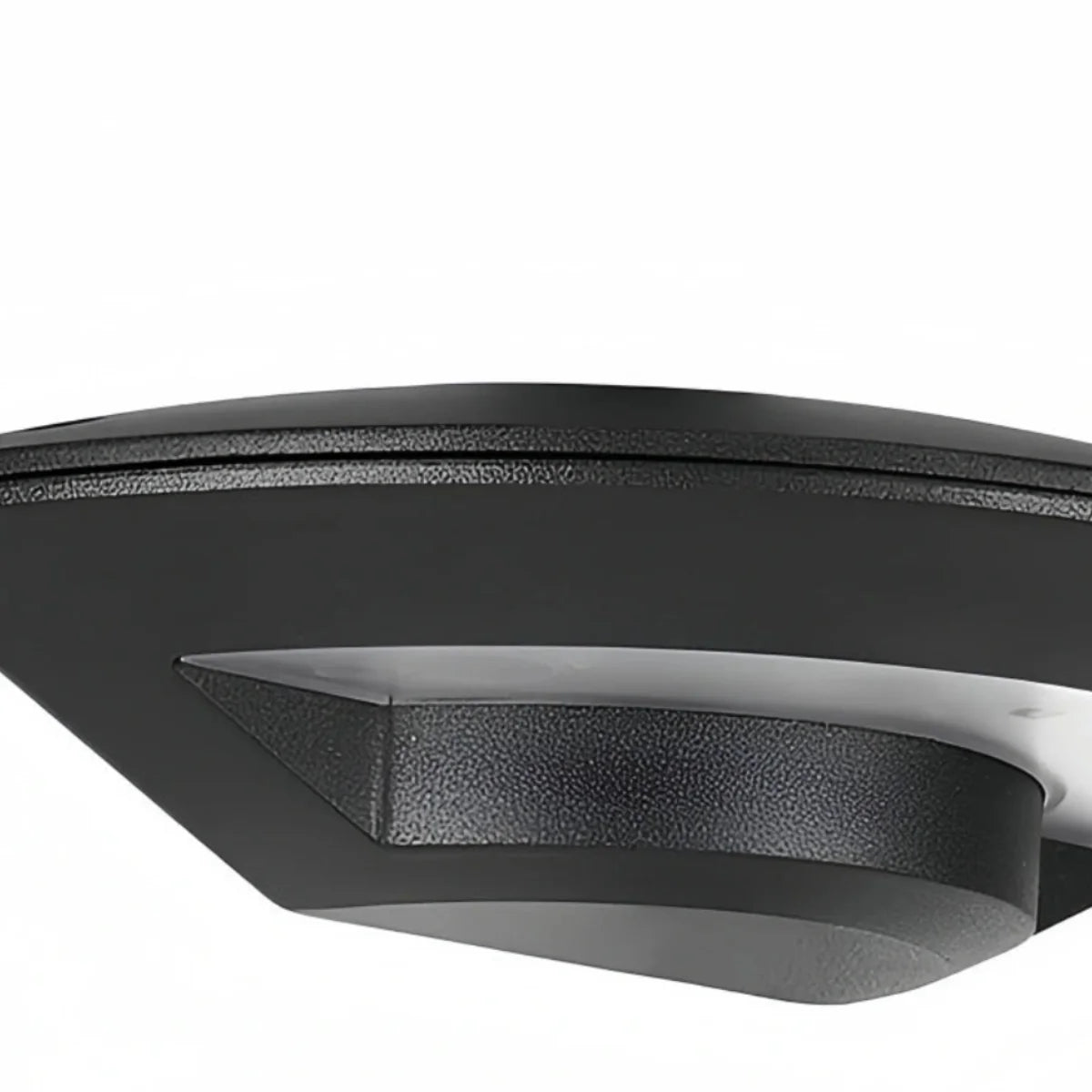 Irondale Minimalist Disc-Shaped Wall Lamp - Black Metal for Outdoor Corridor