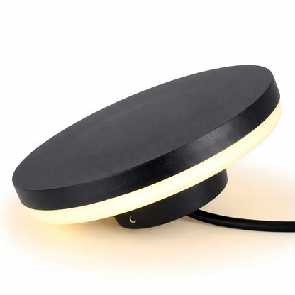 Solara Minimalist LED Outdoor Wall Lamp – Black/White Round/Square Porch Sensor Light