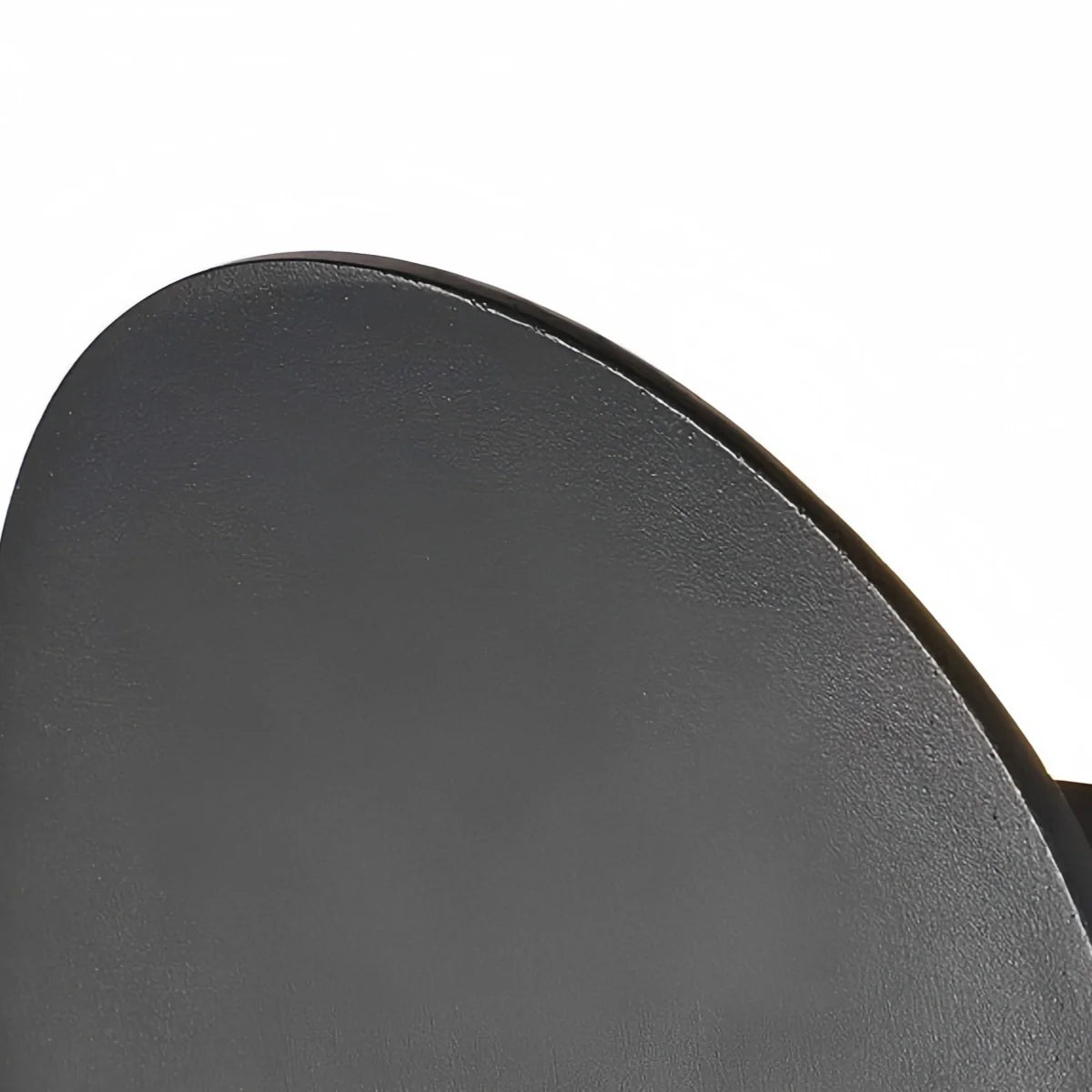 Velora Minimalist Pebble Outdoor Wall Lamp - Black/Grey Metal/Acrylic for Patio