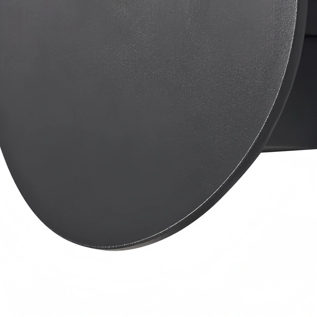 Velora Minimalist Pebble Outdoor Wall Lamp - Black/Grey Metal/Acrylic for Patio