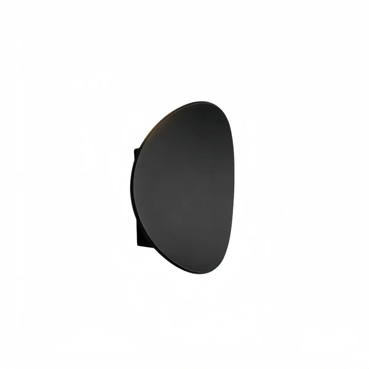 Velora Minimalist Pebble Outdoor Wall Lamp - Black/Grey Metal/Acrylic for Patio