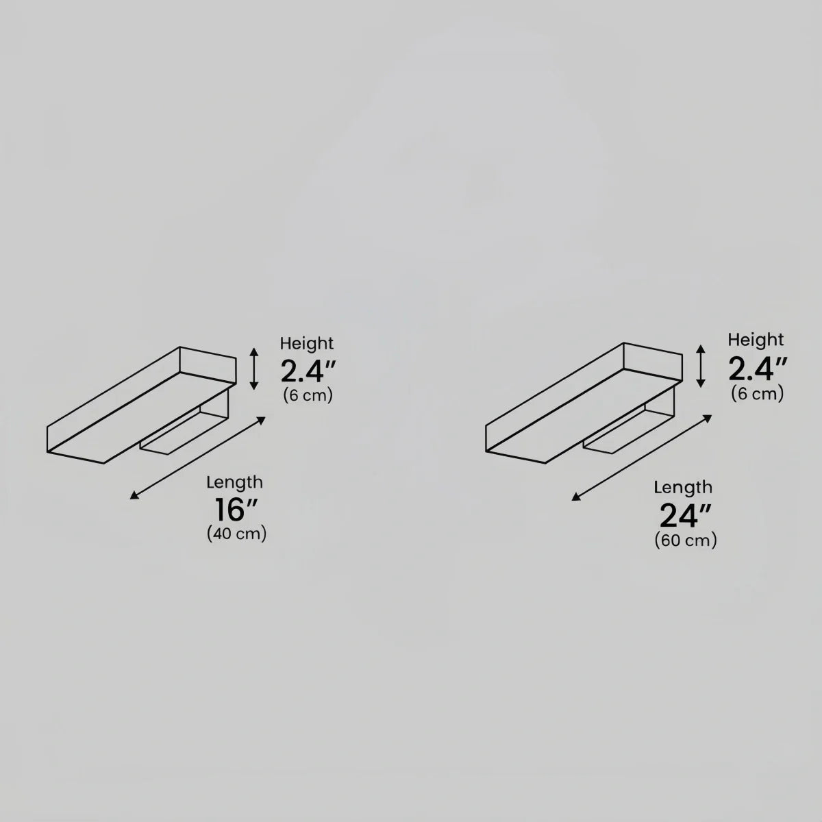 Arcato Minimalist Rectangle Black Wall Lamp-Waterproof for Outdoor