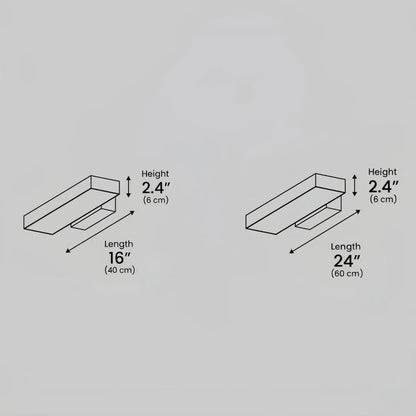 Arcato Minimalist Rectangle Black Wall Lamp-Waterproof for Outdoor