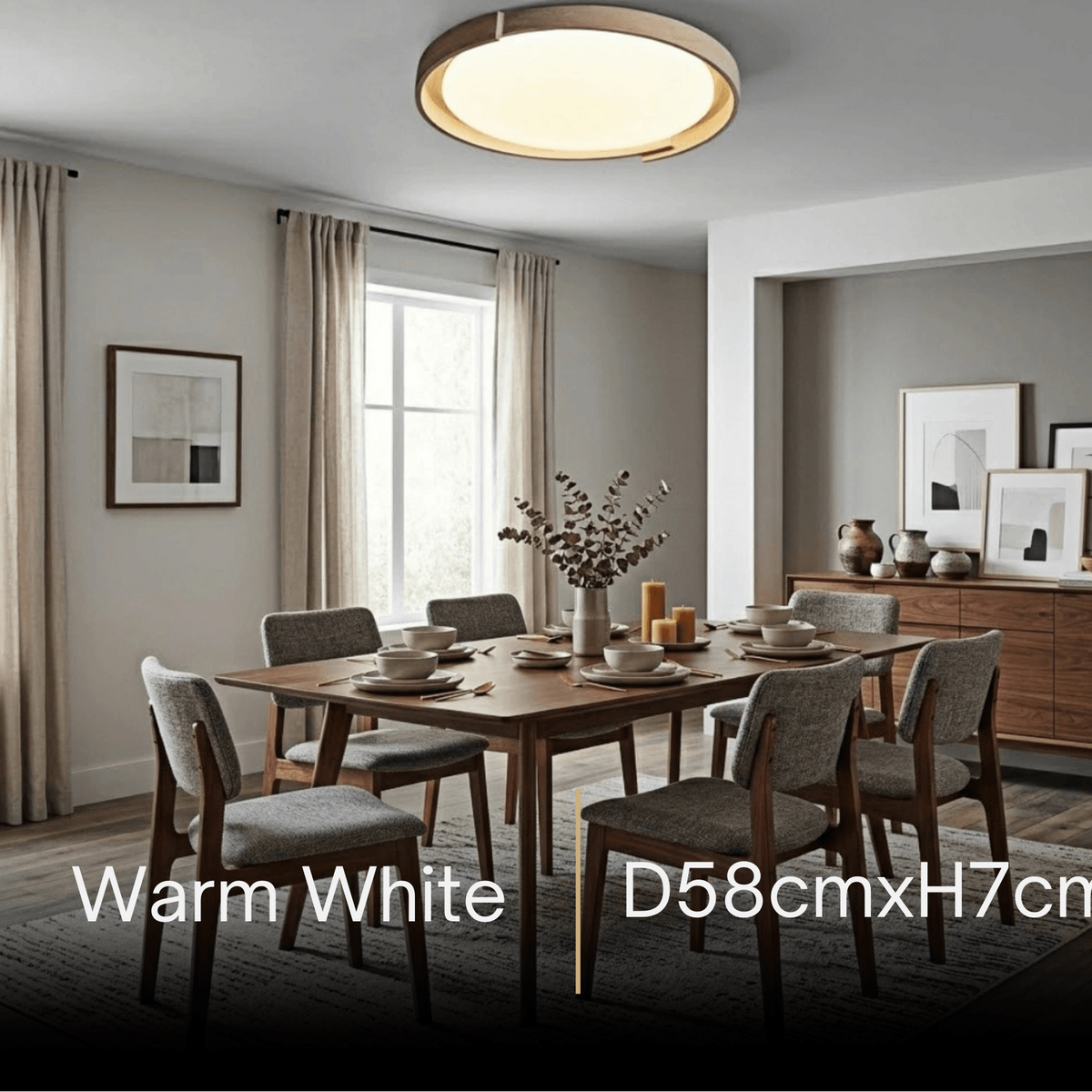 Strata Minimalist Round Travertine Ceiling Light -- Beige or White for Bathroom & Covered Outdoor