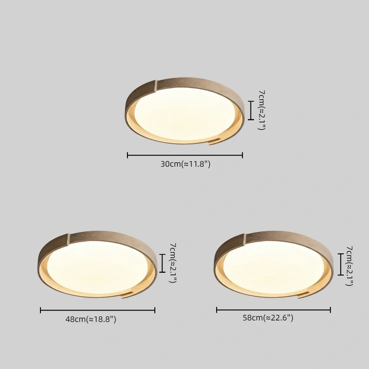 Strata Minimalist Round Travertine Ceiling Light -- Beige or White for Bathroom & Covered Outdoor