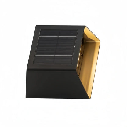 Minimalist Stainless Steel Outdoor Wall Sconce – Modern Exterior Light with Solar or Wired Power