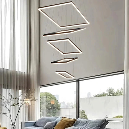 Black Linear Chandelier for Dining Table