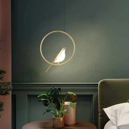 Gold Bird Chandelier for Living Room