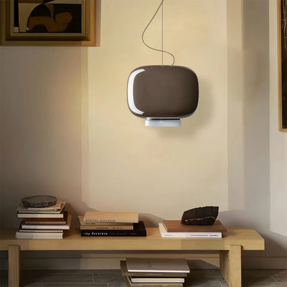 Nuvlight Modern Colored Glass Lantern Pendant Light