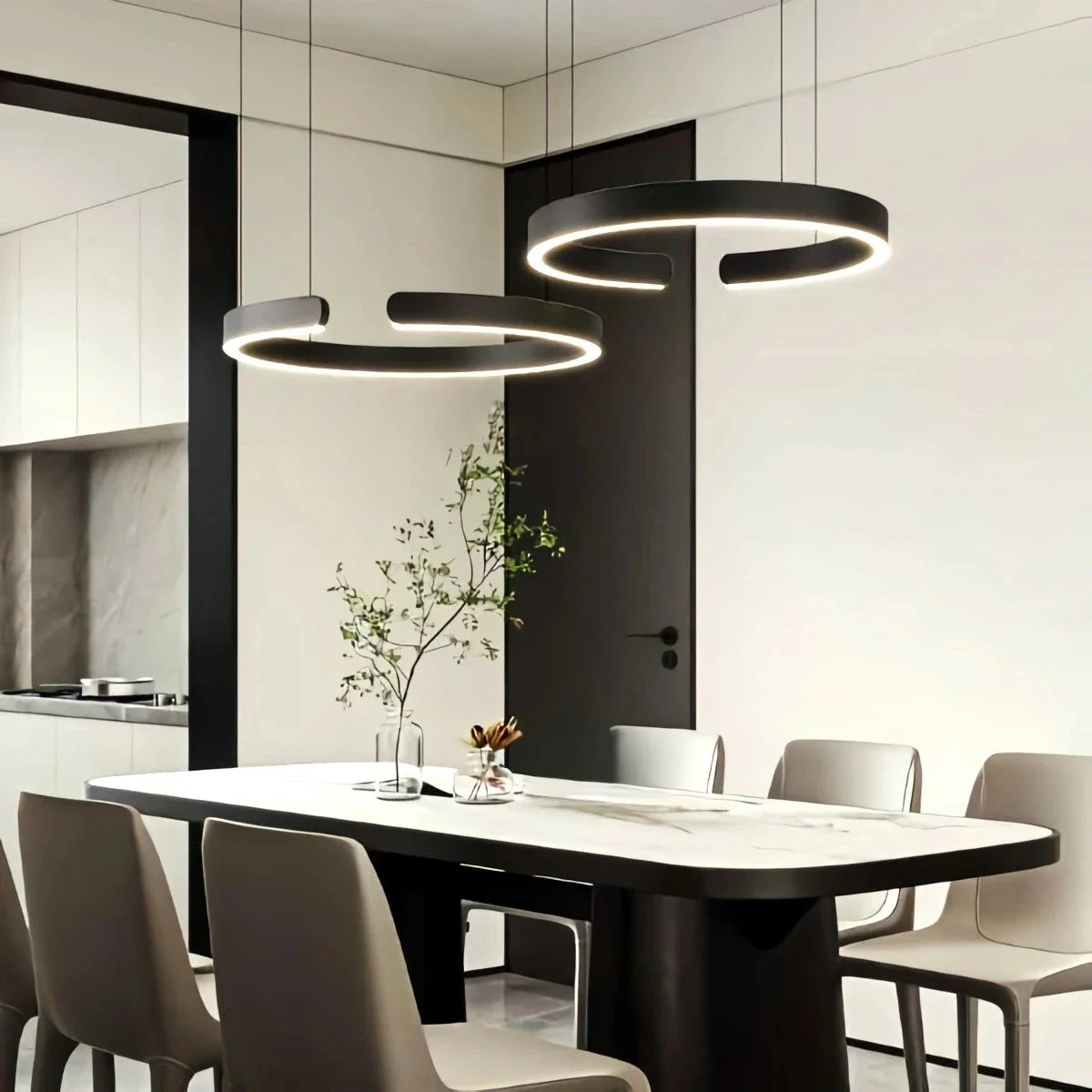 LED Ring Chandelier for Living Room and Office