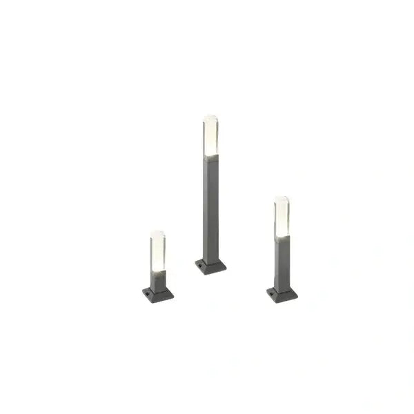 Arcato Modern Black LED Path Light – Outdoor Metal Sensor Lamp for Garden/Terrace