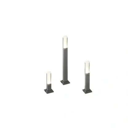 Arcato Modern Black LED Path Light – Outdoor Metal Sensor Lamp for Garden/Terrace