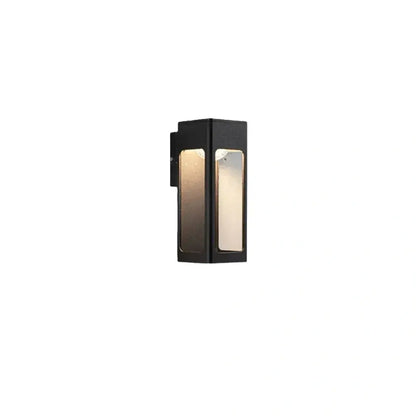 Irondale Modern Outdoor Wall Sconce – Metal Lantern with Sensor for Exterior Wall