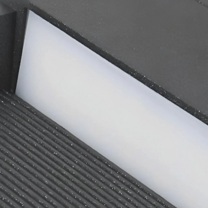 Irondale Modern Metal/Acrylic Outdoor Deck Step Lights - Black Round/Square Staircase