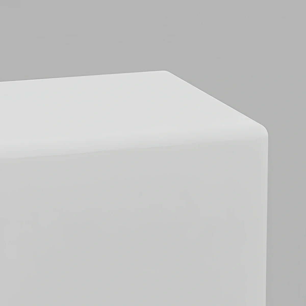 Arcato Modern Outdoor Floor Lamp - White Acrylic Square Design for Garden