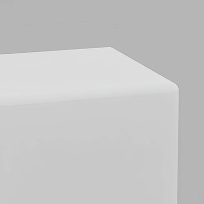 Arcato Modern Outdoor Floor Lamp - White Acrylic Square Design for Garden
