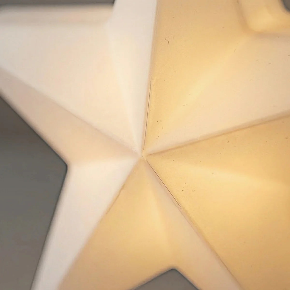 Vivara Modern Outdoor Path Lamp - White Acrylic Star Design Garden/Courtyard