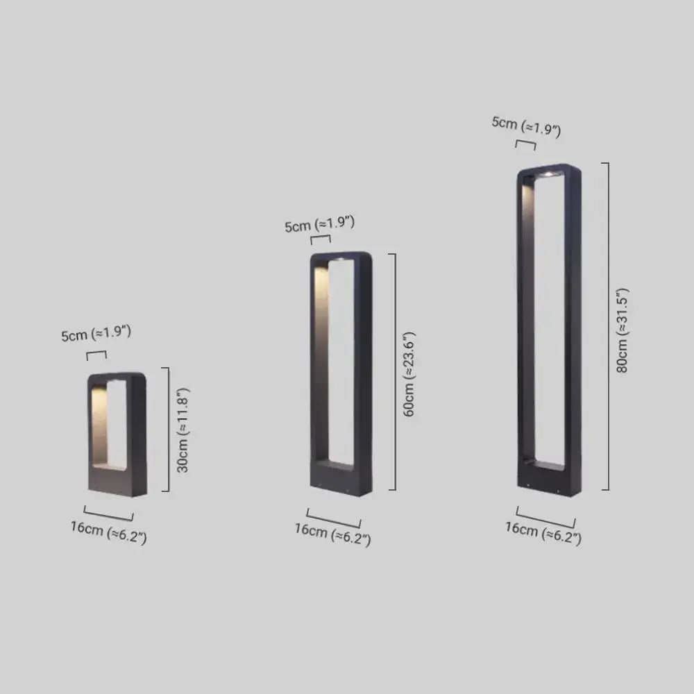 Arcato Modern Black Metal LED Path Light – Outdoor Garden Lighting