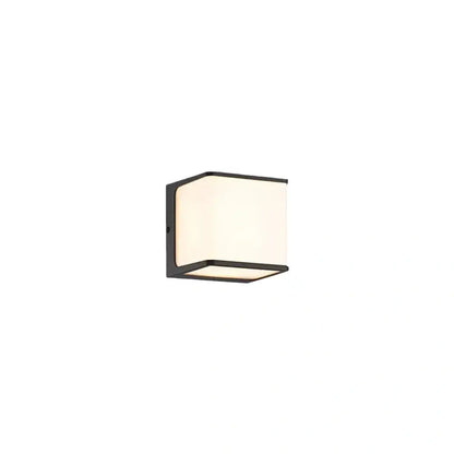 Lunara Modern Solar LED Outdoor Wall Lamp – Waterproof Sensor Light for Courtyard