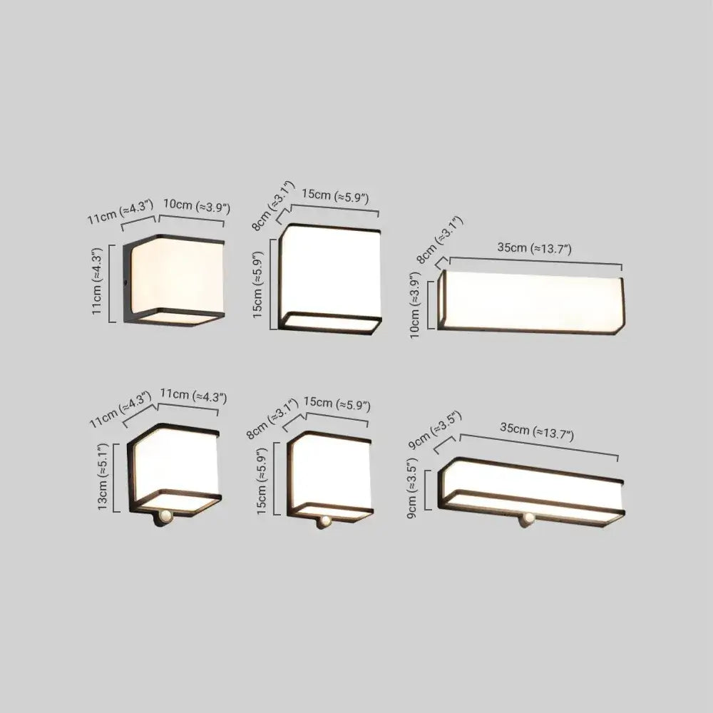 Lunara Modern Solar LED Outdoor Wall Lamp – Waterproof Sensor Light for Courtyard