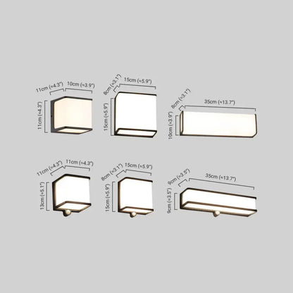 Lunara Modern Solar LED Outdoor Wall Lamp – Waterproof Sensor Light for Courtyard