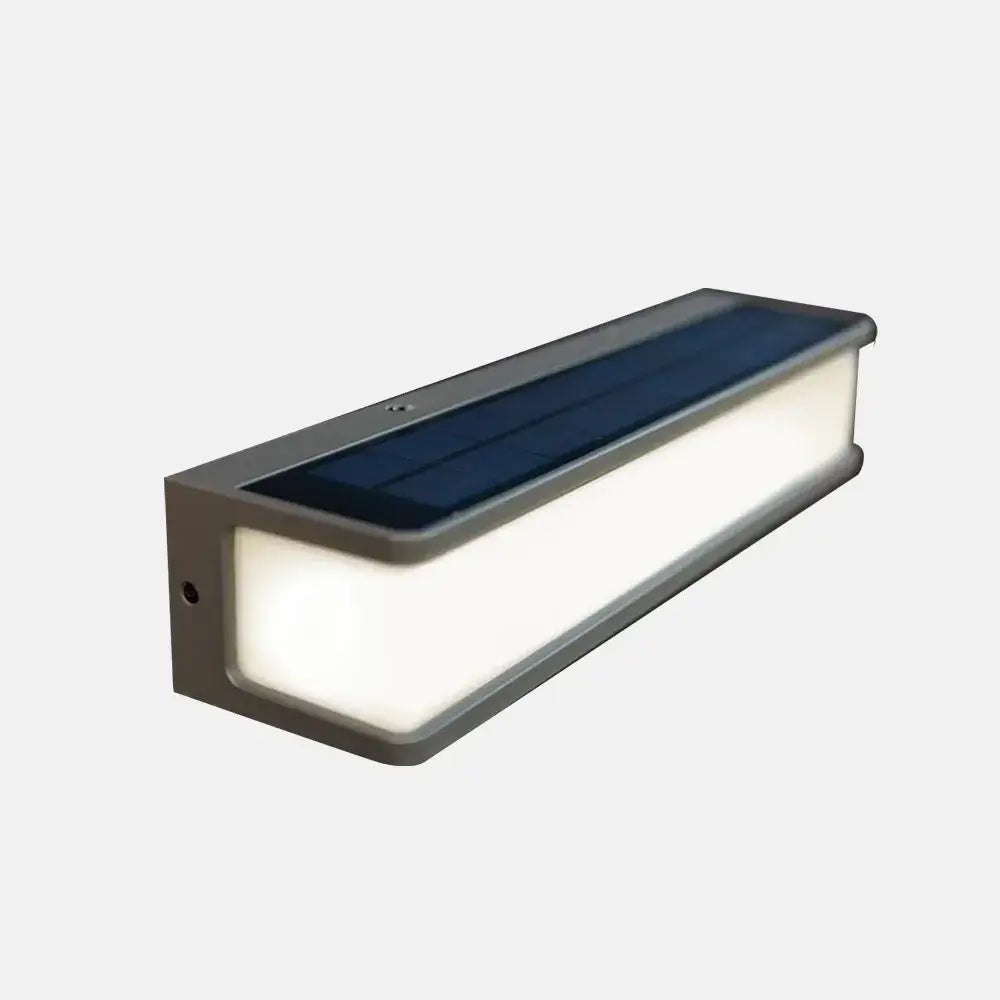 Lunara Modern Solar LED Outdoor Wall Lamp – Waterproof Sensor Light for Courtyard