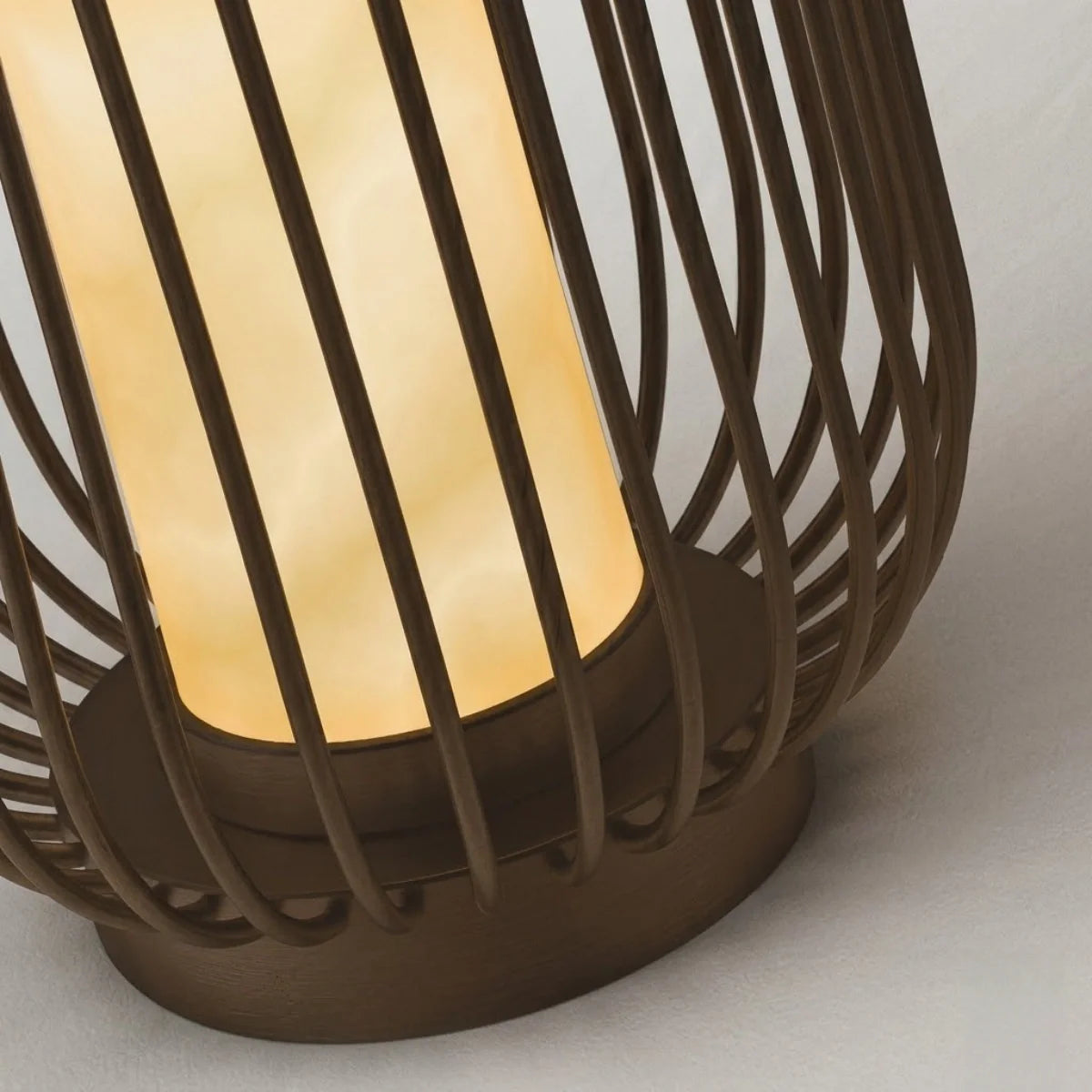 Lunara Modern Solar Floor Lamp - Black Metal Lantern for Courtyard (Waterproof)