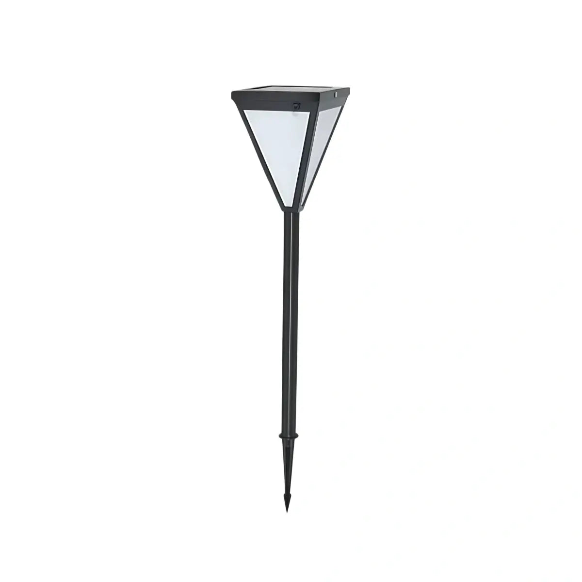 Arcato Modern Solar Outdoor Path Light -  Black Metal Design