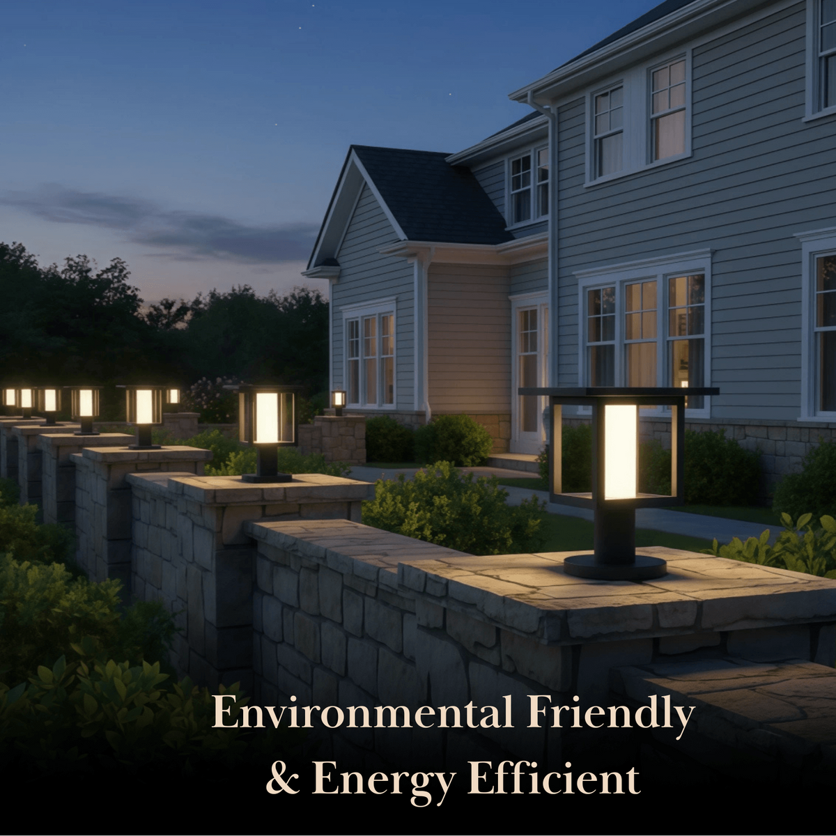 Arcato Modern Solar Pathway Lights  - Black Metal Lantern Design for Outdoor