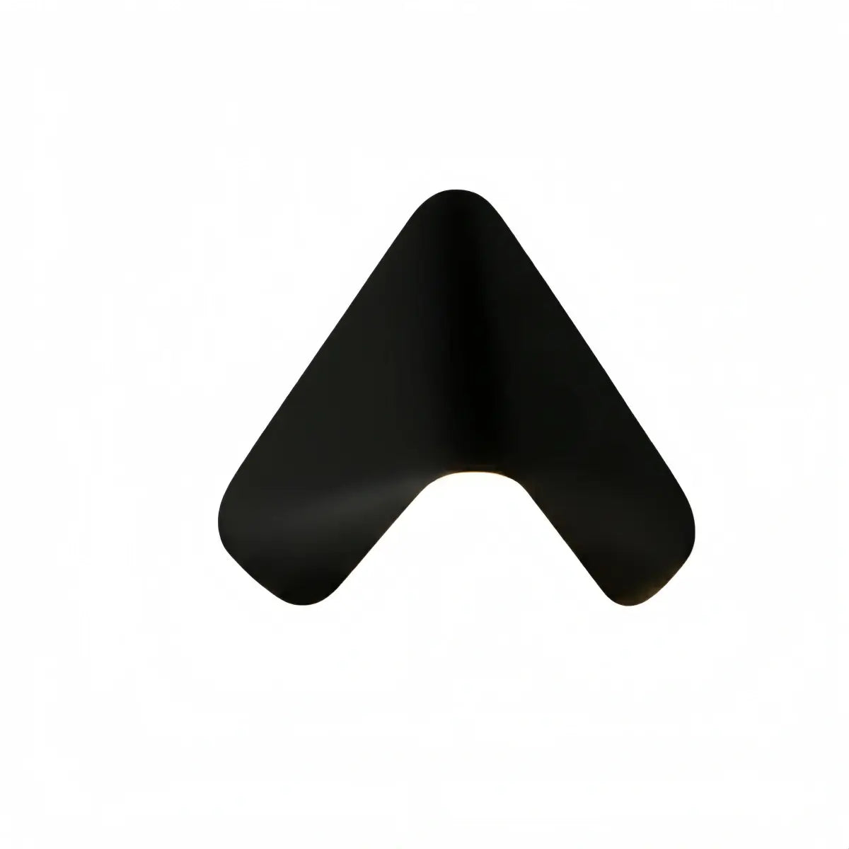 Arcato Modern Triangle Wall Lamp - Black/White Metal Outdoor Light for Garden