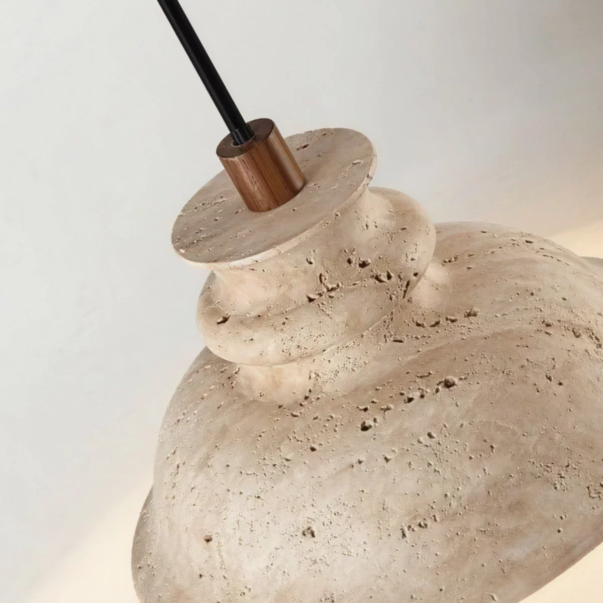 Strata Modern Travertine Pendant Light