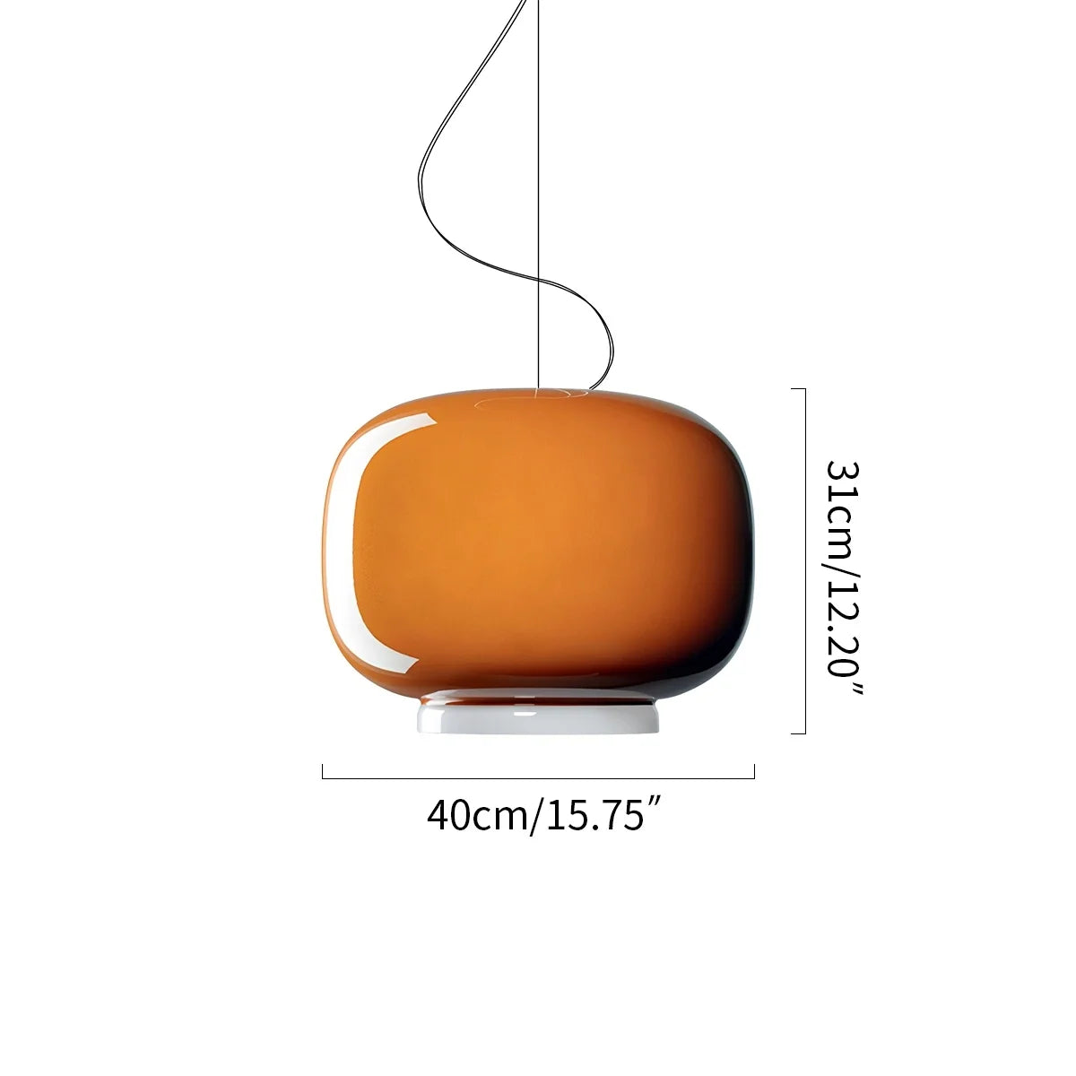 Nuvlight Modern Colored Glass Lantern Pendant Light
