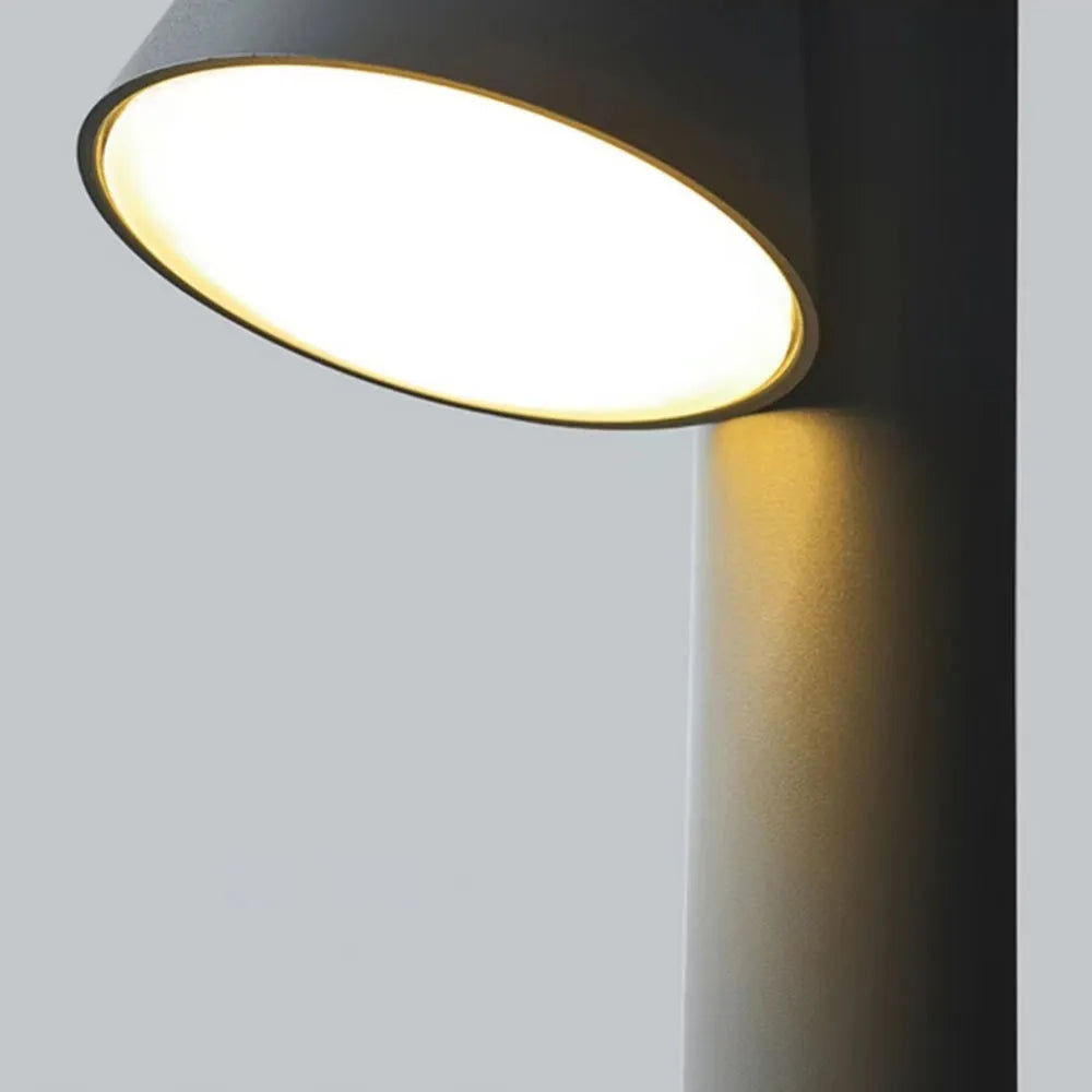 Irondale Industrial Outdoor Pathway Light - Black Metal Irregular Design for Patio