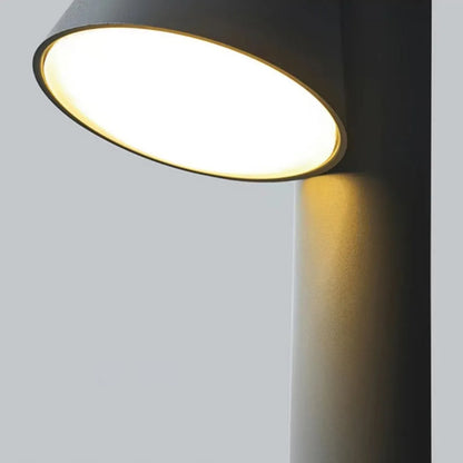 Irondale Industrial Outdoor Pathway Light - Black Metal Irregular Design for Patio