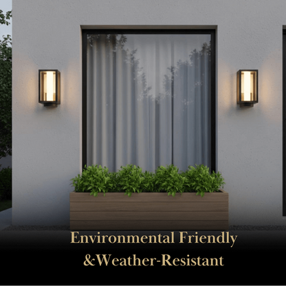 Lrondale Modern Outdoor Solar Wall Sconce-Waterproof for Yard/Balcony