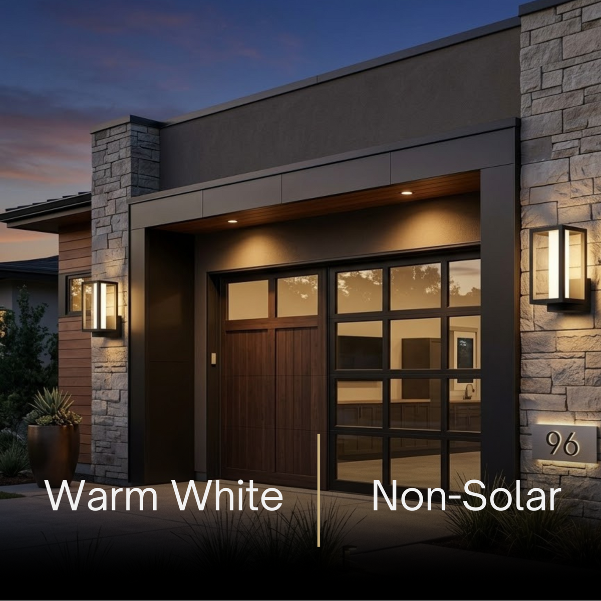 Lrondale Modern Outdoor Solar Wall Sconce-Waterproof for Yard/Balcony