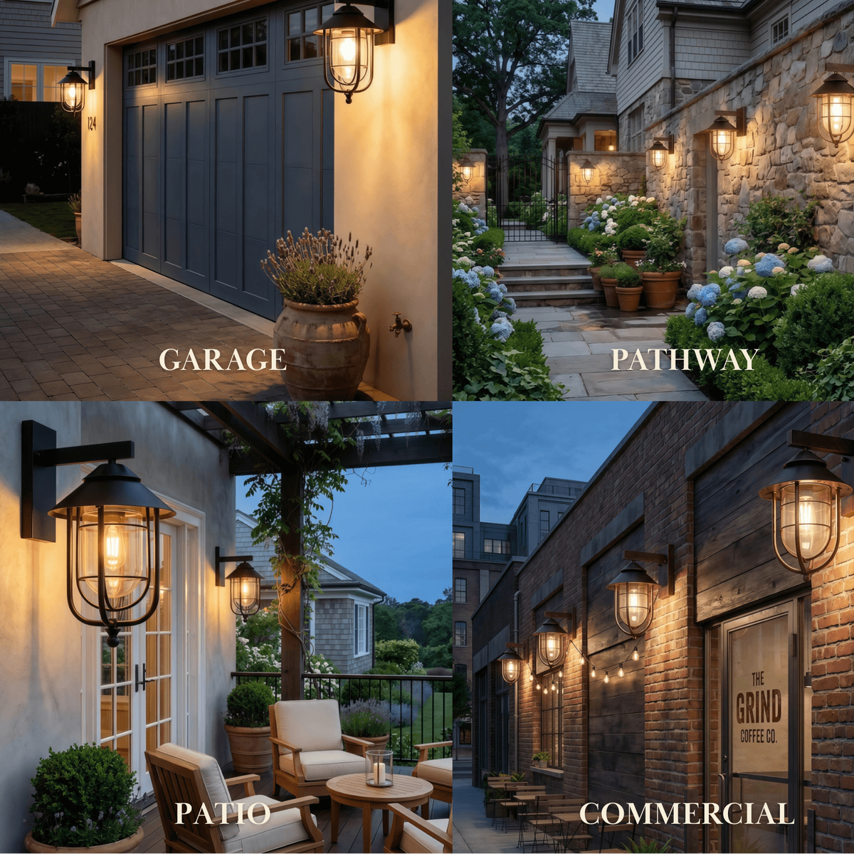 Irondale Industrial Outdoor Wall Lamp - Waterproof light for Garden