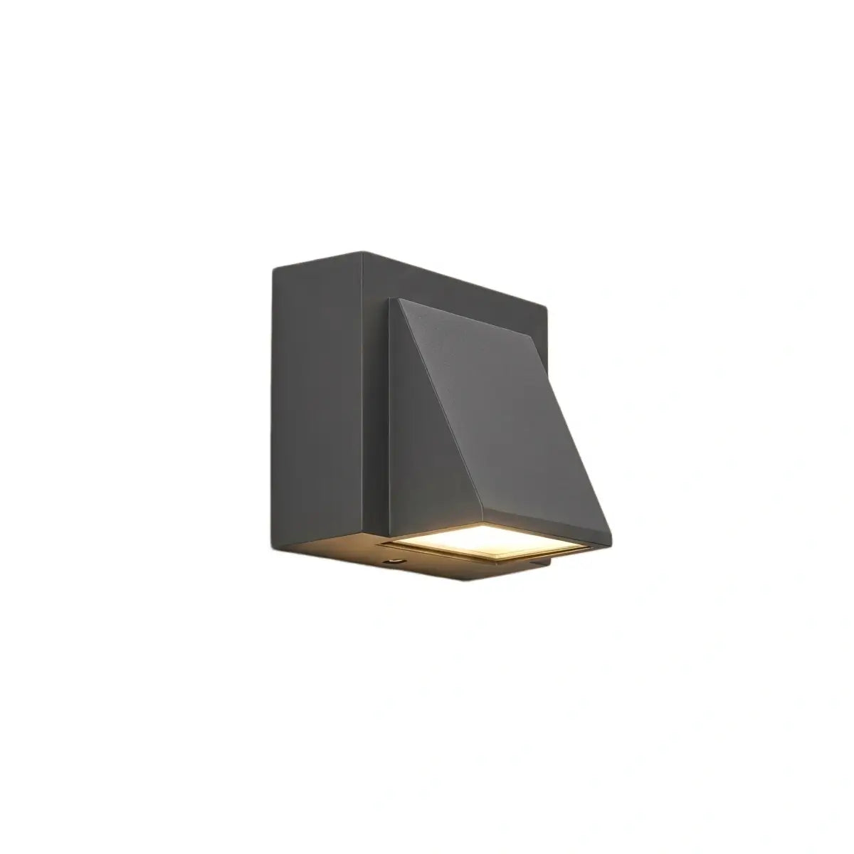 Irondale Industrial Outdoor Wall Lamp - Black/Gray Metal Irregular Design for Garden