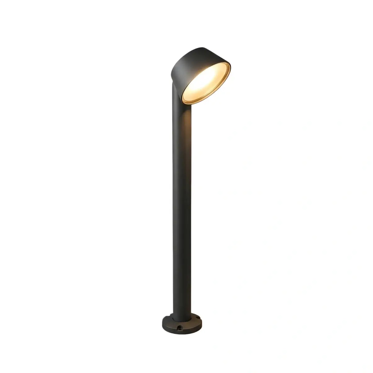 Irondale Industrial Outdoor Pathway Light - Black Metal Irregular Design for Patio
