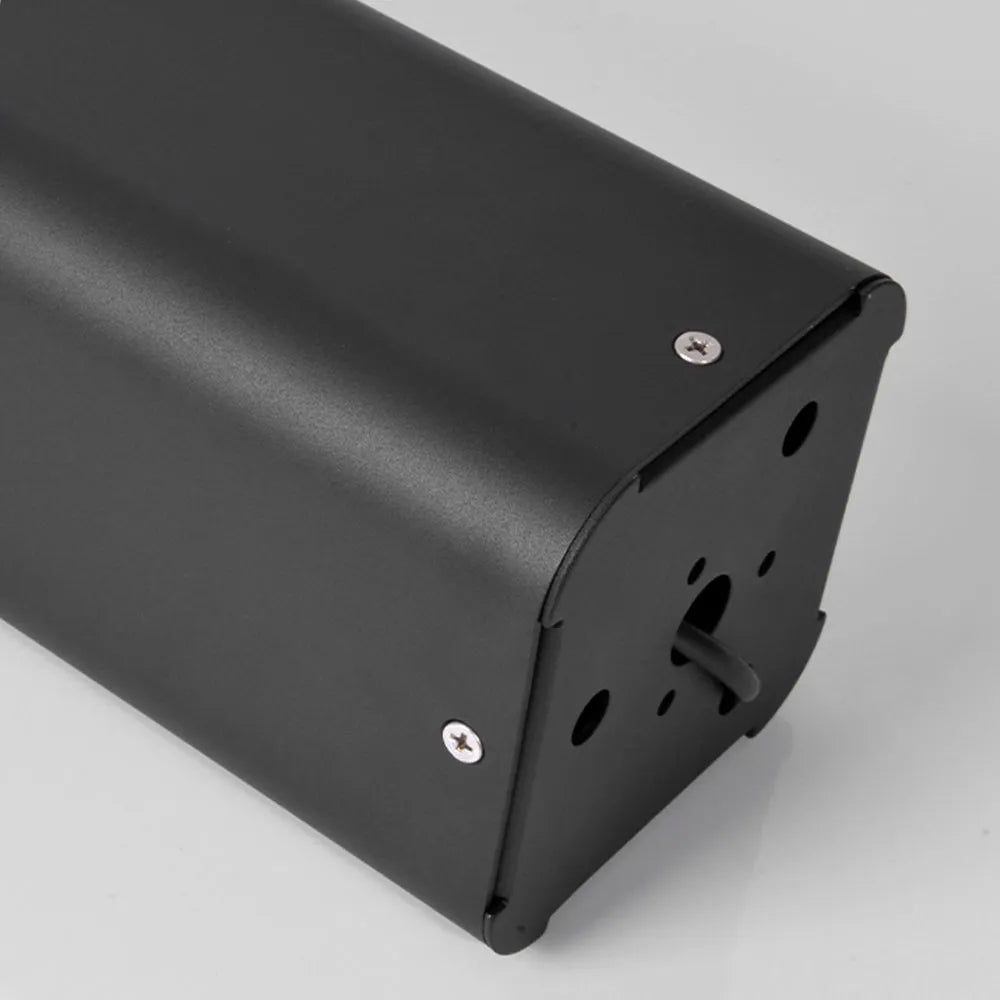 Irondale Industrial Outdoor Pathway Light - Black Metal & Acrylic Rectangle Design for Patio