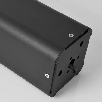 Irondale Industrial Outdoor Pathway Light - Black Metal & Acrylic Rectangle Design for Patio