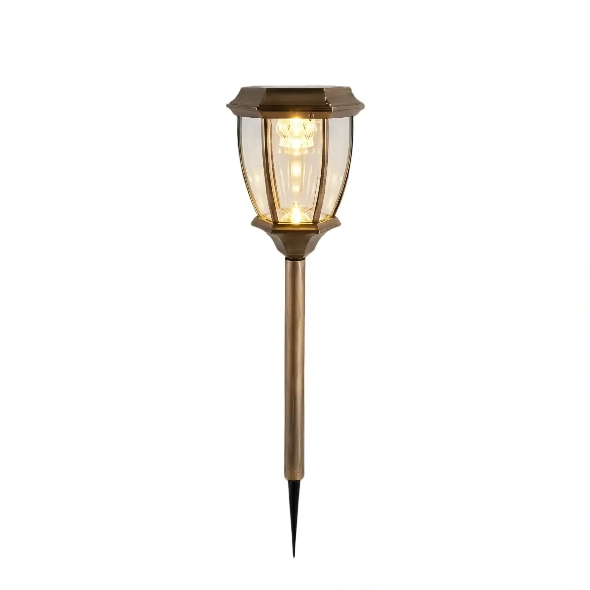 Irondale Industrial Outdoor Pathway Lights - Black Metal Irregular Design for Garden