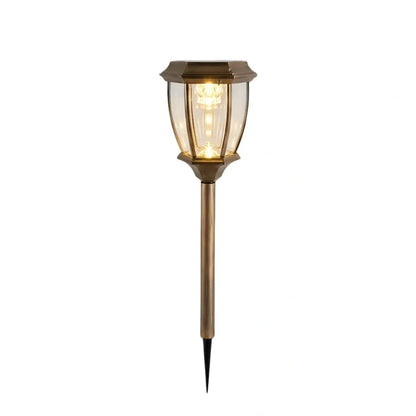 Irondale Industrial Outdoor Pathway Lights - Black Metal Irregular Design for Garden