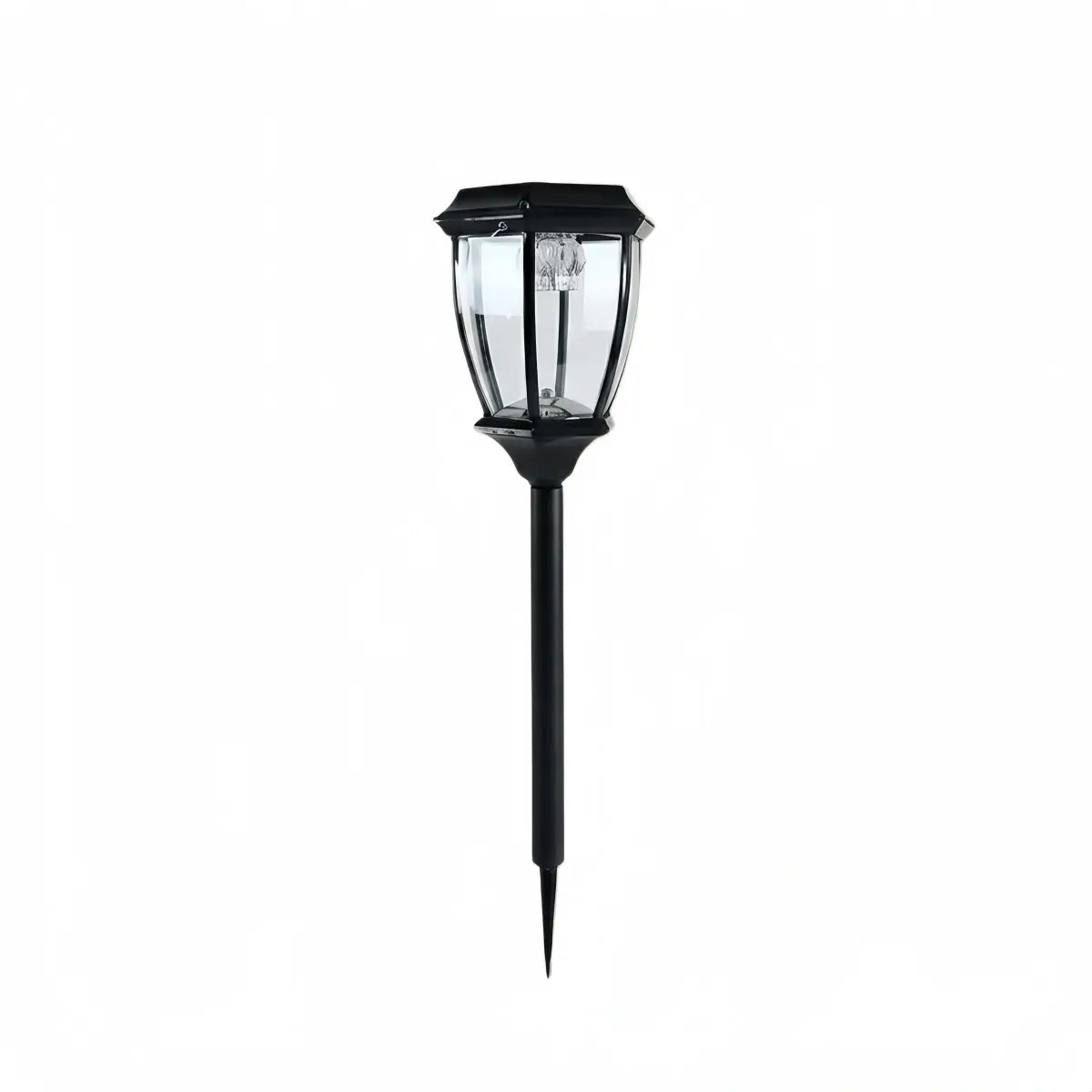 Irondale Industrial Outdoor Pathway Lights - Black Metal Irregular Design for Garden