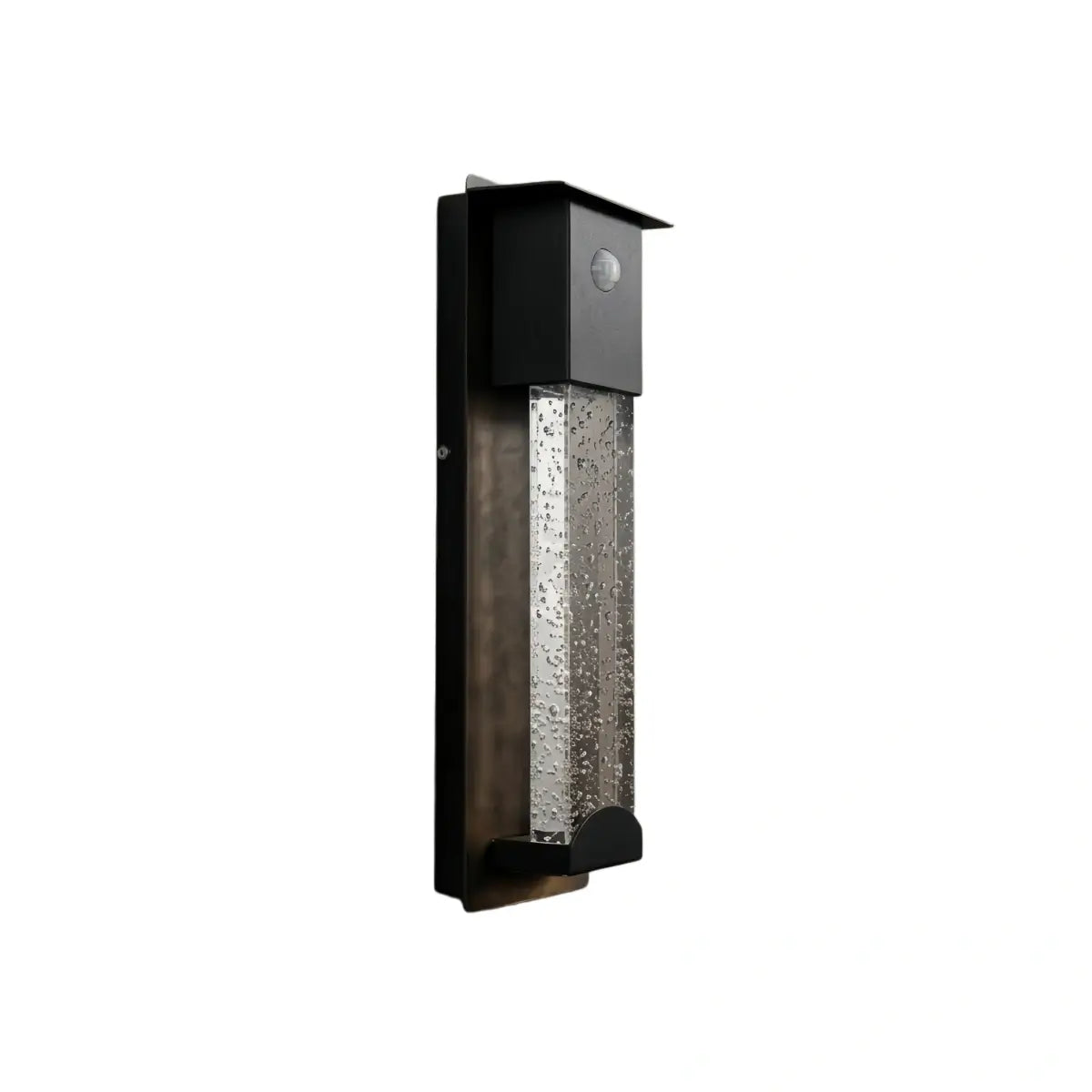 Arcato Modern Rectangle Outdoor Wall Lamp - Black Metal/Acrylic for Patio