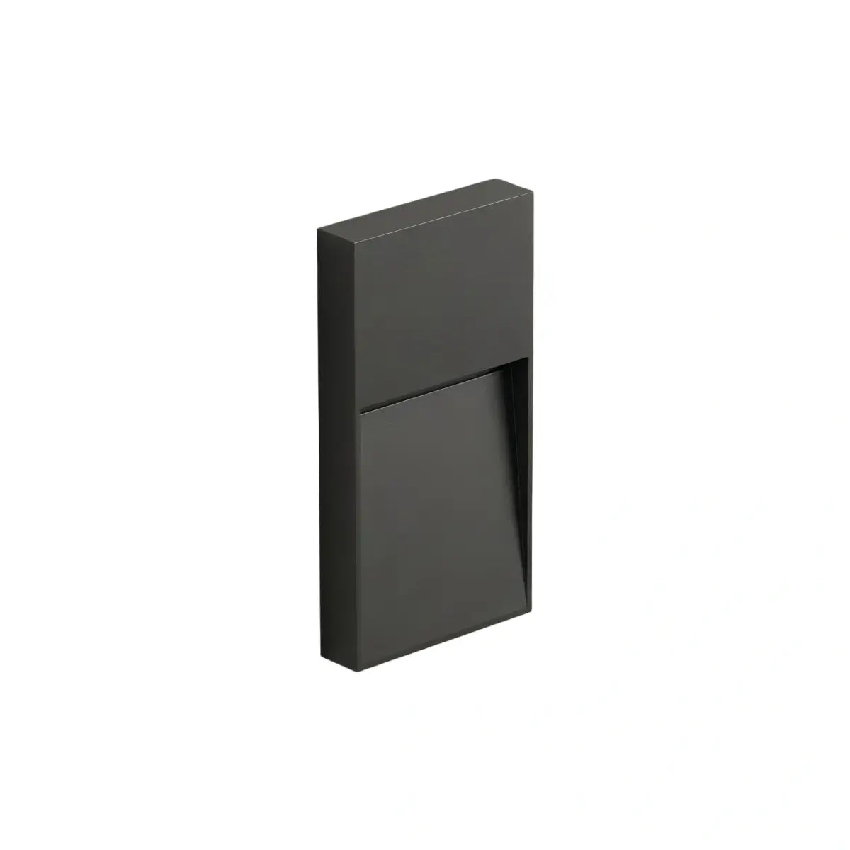 Irondale Industrial Rectangular Outdoor Deck Step Light - Black Metal for Stairs