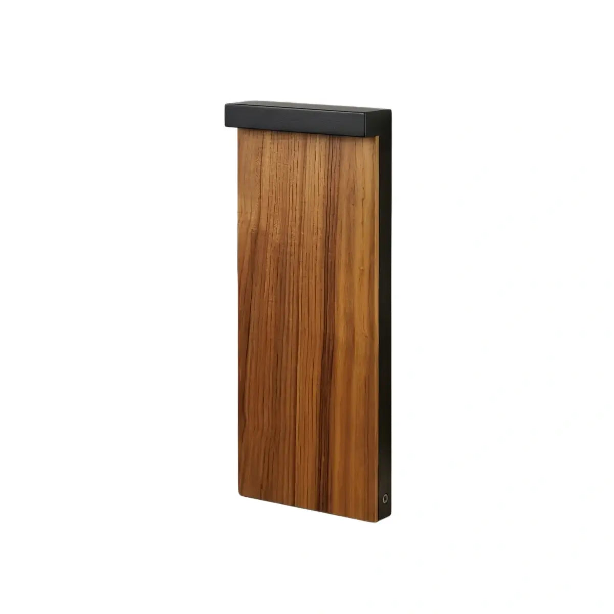 Irondale Modern Rectangular Outdoor Pathway Light - Natural Wood/Metal for Lawn