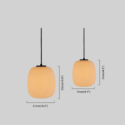 Crema Retro White Outdoor Pendant Light Metal/Acrylic Lantern Design