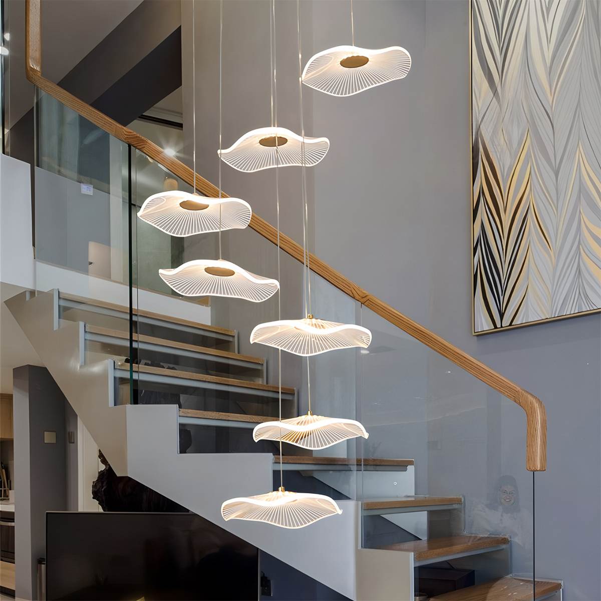 Rotasu Staircase Chandelier